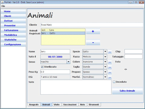 animali del cliente